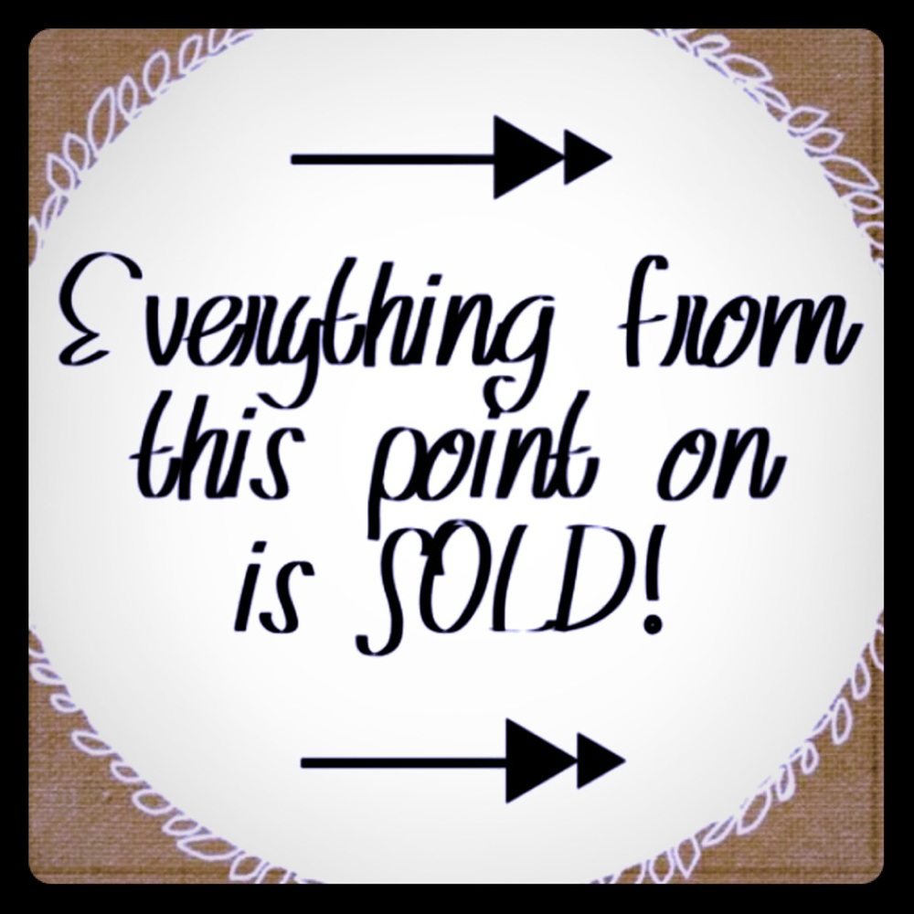 ❌ALL SOLD BELOW❌